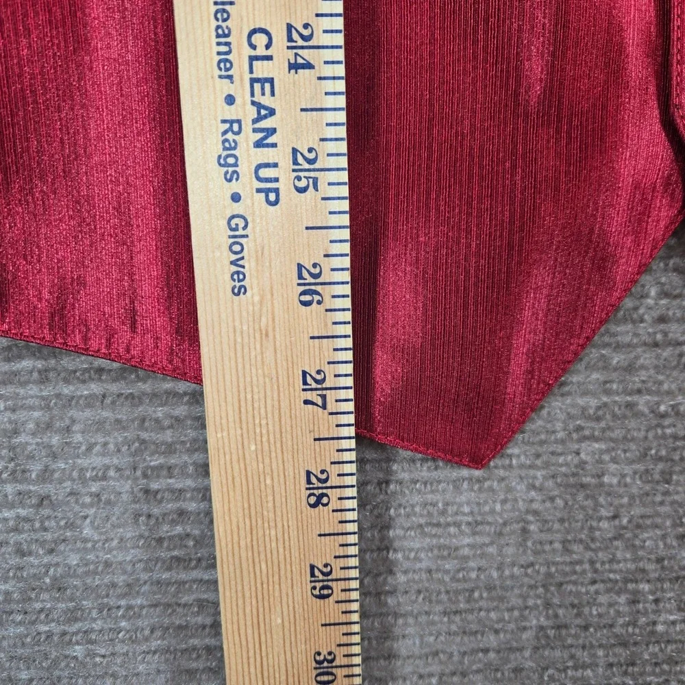 Larr‎ Brio Mens 2X Red Textured Button Front Formal Tuxedo Vest